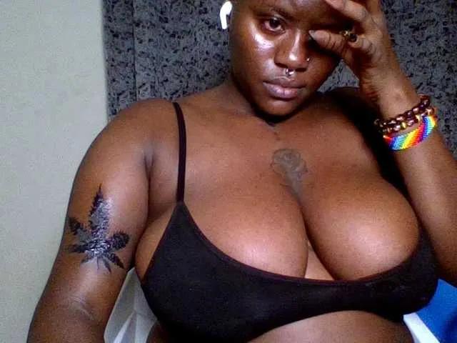 AfroBooty — being showered with tokens