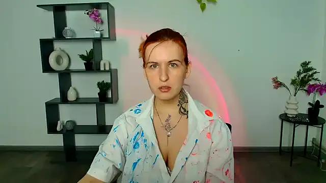 RubyHolmess — on a red dress